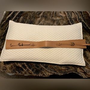 Brown Genuine Snakeskin Leather Belt